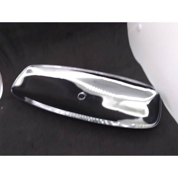 Vtg. MCM Danish style Milbern Celery Olive Dish Chromium Wood Base 14"x5" W/ Box - Picture 7 of 12